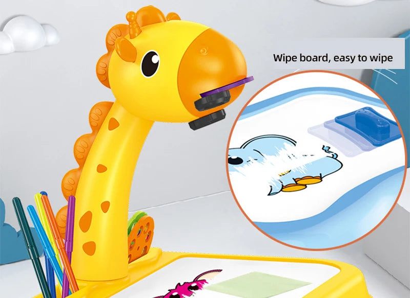 Creative Electric Deer Projection Drawing Board for Children – Fun Educational Art Toy & Creative Learning