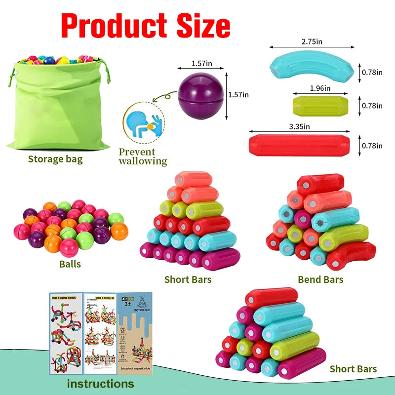 Montessori Magnetic Pieces Puzzle for Children - Sensory Kids