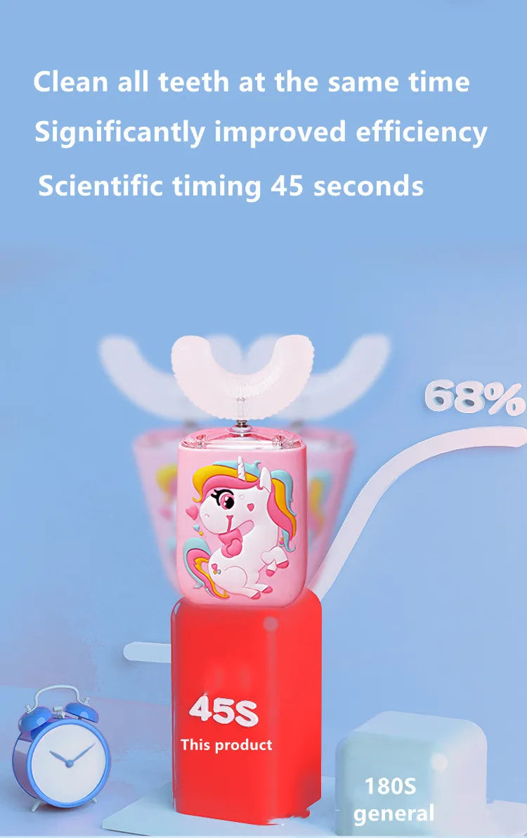 NEW Smart Electric U-Shaped Automatic ToothBrush Silicone - Sensory Kids