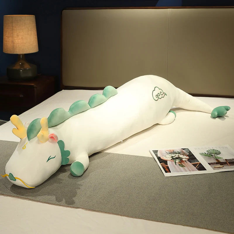 Lucky Dragon Plush Long Pillow - Sleep Better, Cuddle Softer