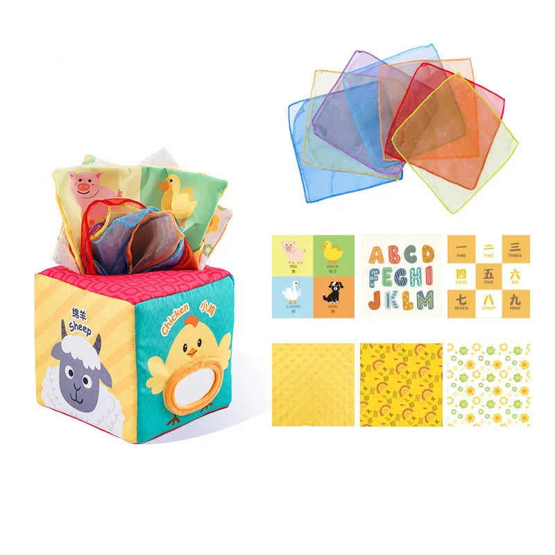 Sensory Toy Magic Tissue Box for Babies and Toddlers - Sensory Kids