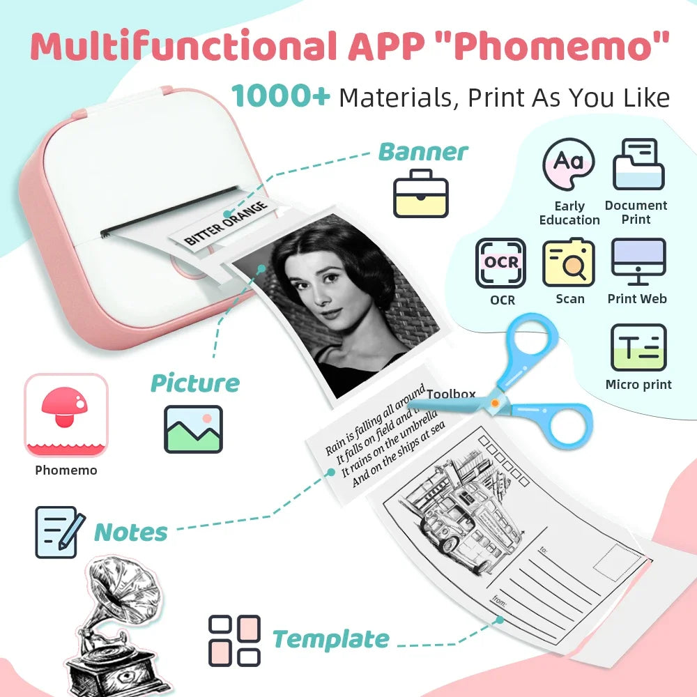 Portable Bluetooth Pocket Thermal Printer That Every Students Need - Sensory Kids