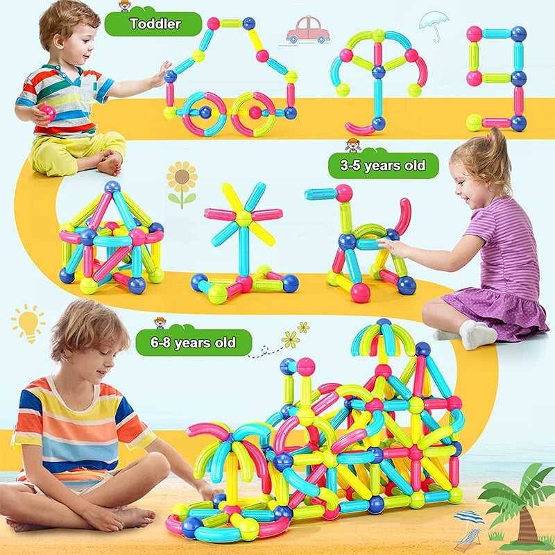 Montessori Magnetic Pieces Puzzle for Children - Sensory Kids