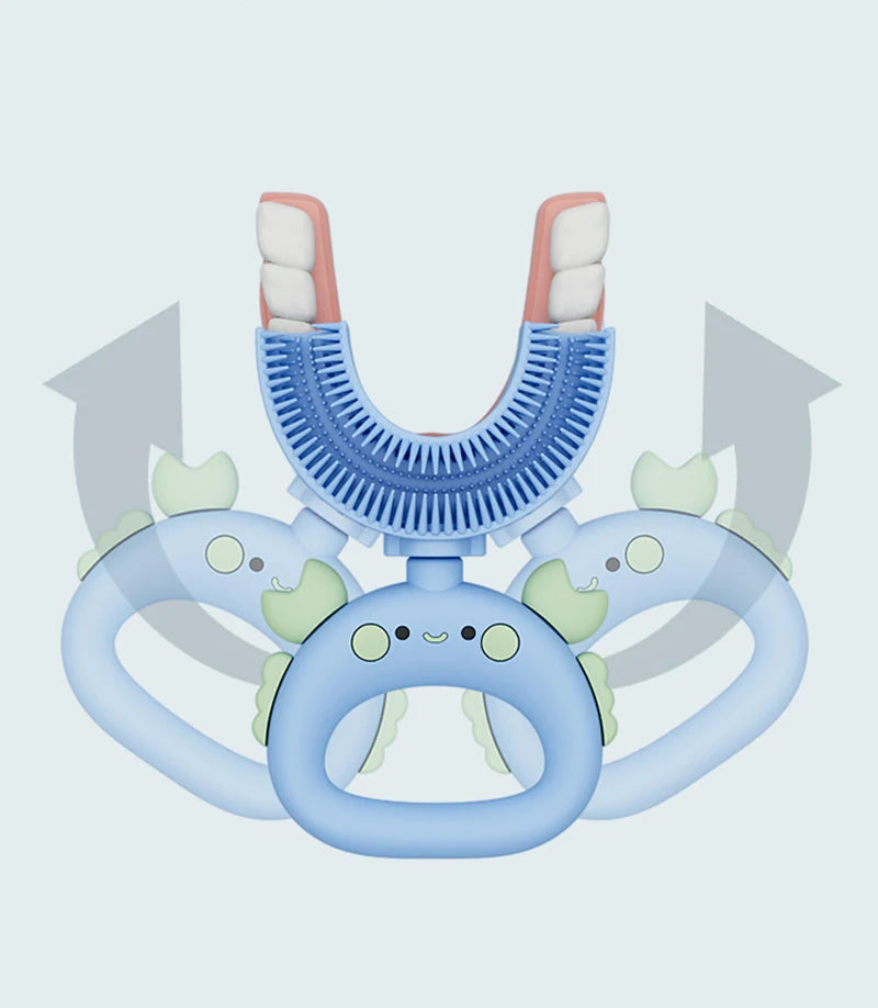 Sensory DinosaurBrush Silicone U-Shaped Toothbrush Tool - Sensory Kids