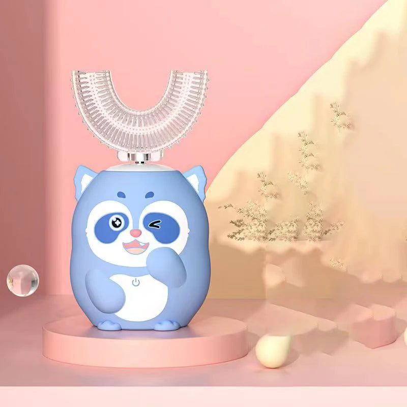 Kids Sensory Smart Electric Toothbrush U-shaped Rechargeable 360Degrees Silicon - Sensory Kids