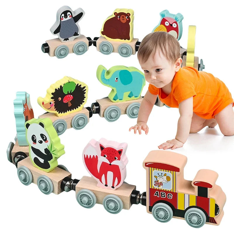 Montessori Toys Houten Magnetische Trein voor Kinderen