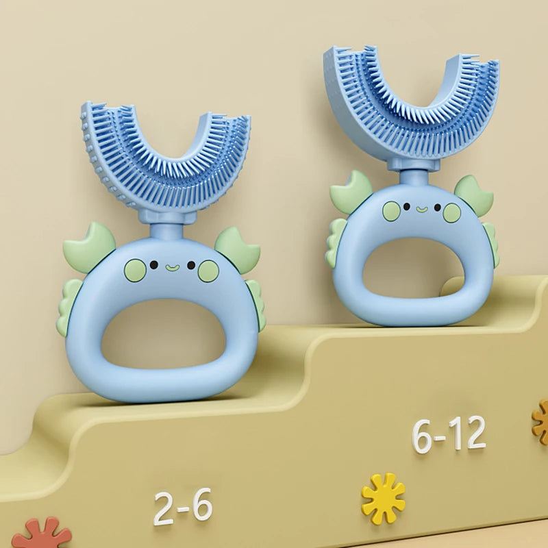 Sensory DinosaurBrush Silicone U-Shaped Toothbrush Tool - Sensory Kids