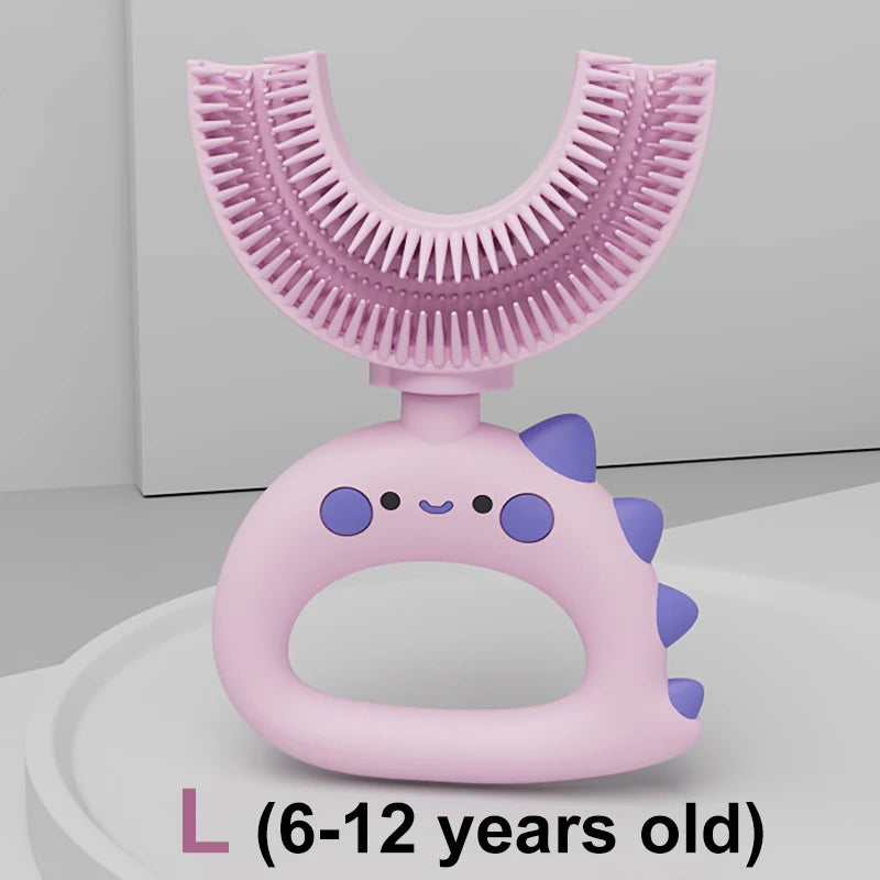 Sensory DinosaurBrush Silicone U-Shaped Toothbrush Tool - Sensory Kids