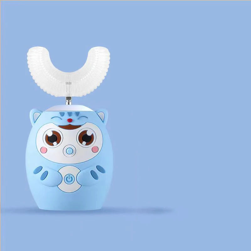 Kids Sensory Smart Electric Toothbrush U-shaped Rechargeable 360Degrees Silicon - Sensory Kids