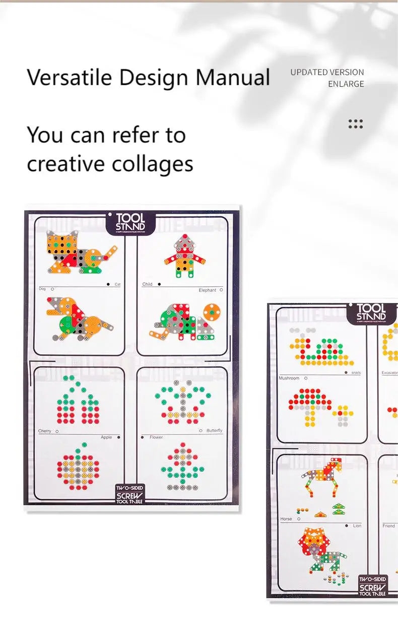 Montessori Children's Puzzle Combination Magic Toolbox Fun and Creative - Sensory Kids