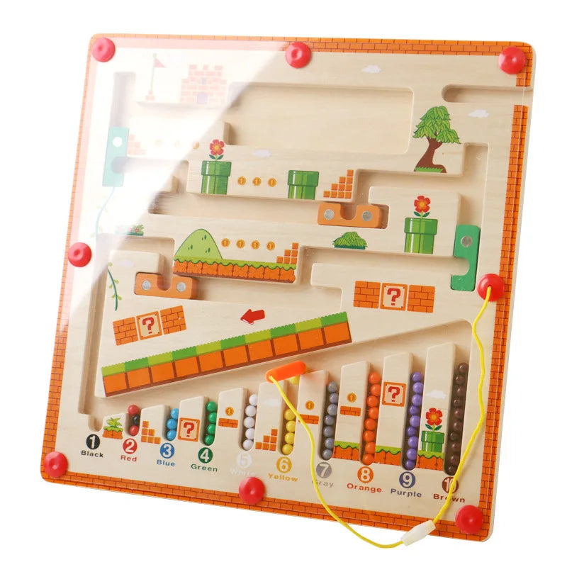 Montessori Toys Magnetic Sorting Maze Puzzle Toys