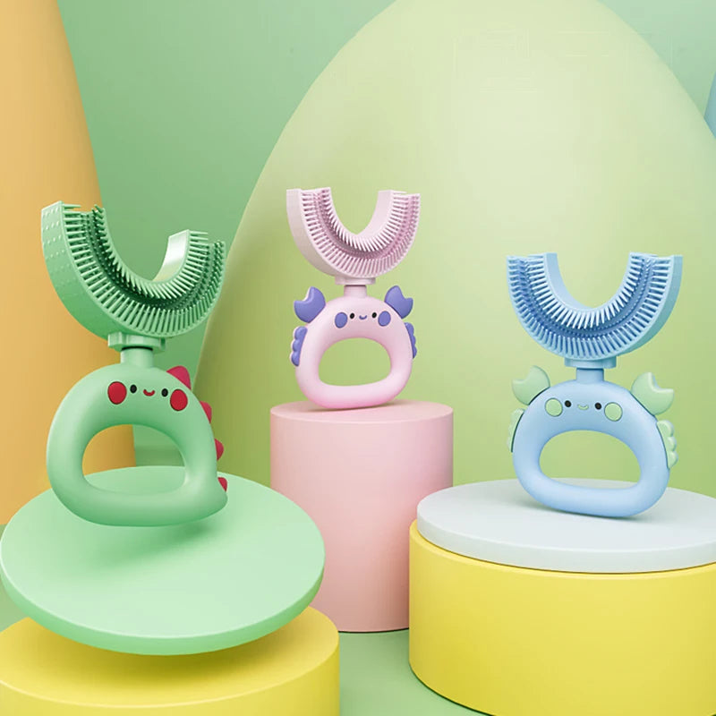 Sensory DinosaurBrush Silicone U-Shaped Toothbrush Tool - Sensory Kids