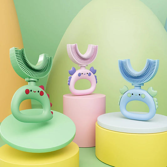 Sensory DinosaurBrush Silicone U-Shaped Toothbrush Tool - Sensory Kids