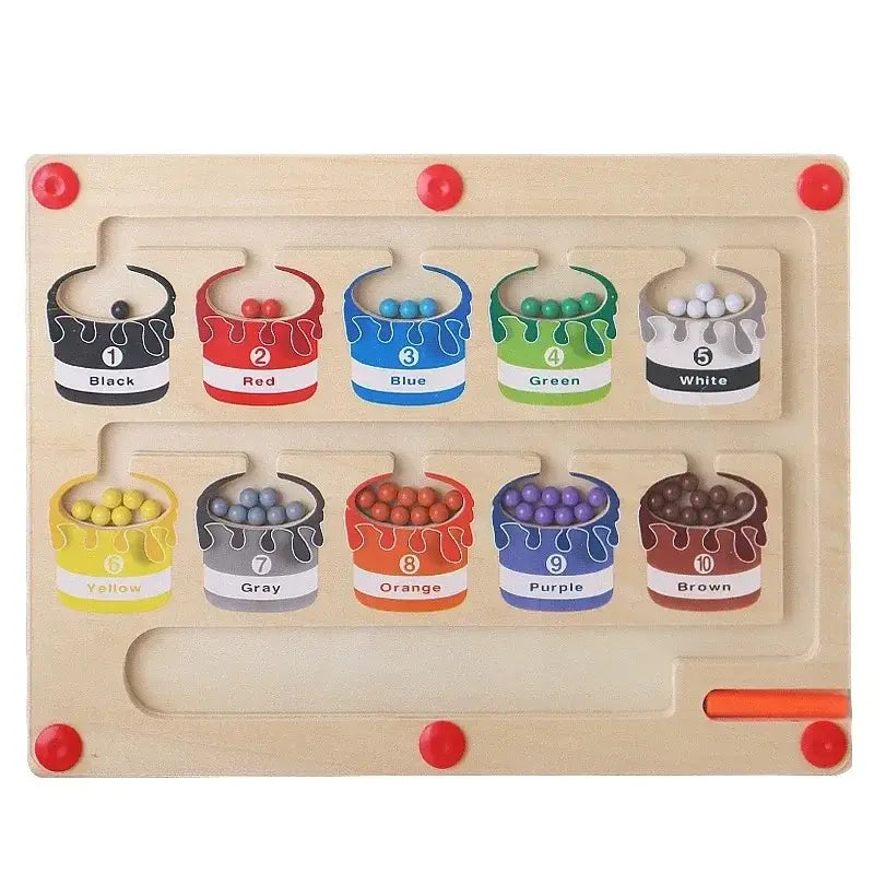 Montessori Toys Magnetic Sorting Maze Puzzle Toys