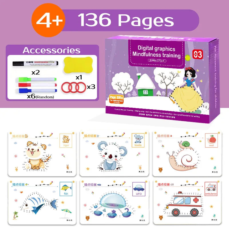 Montessori Workbook: Fast-Track Young Minds for Children - Sensory Kids