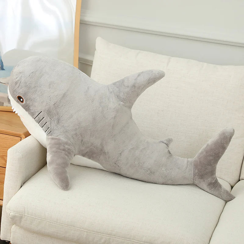 Shark Cartoon Plush - Soft Pillow & Bed Decor Gift