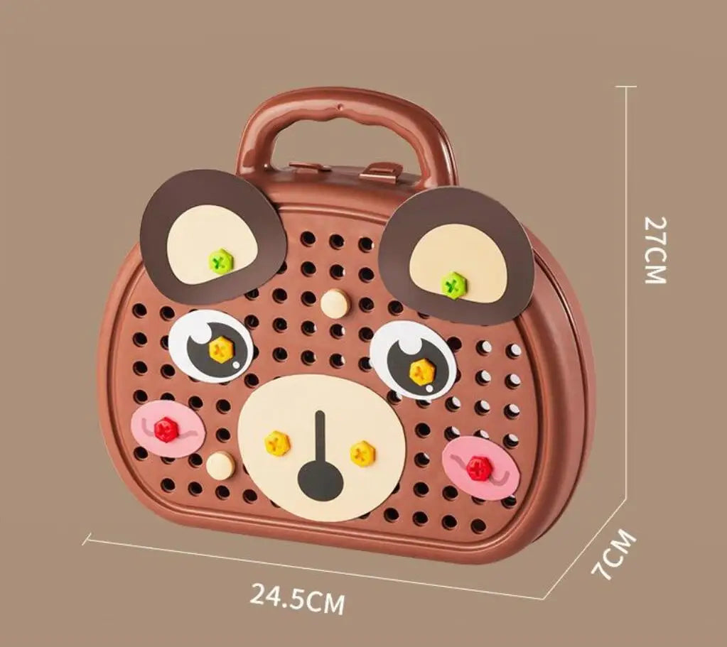 Montessori Children's Puzzle Combination Magic Toolbox Fun and Creative - Sensory Kids