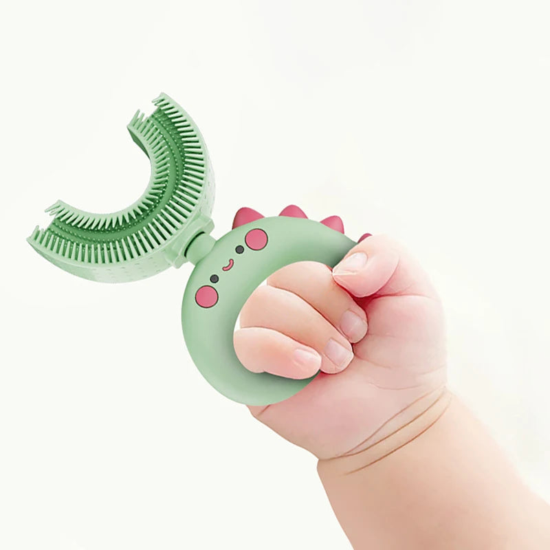 Sensory DinosaurBrush Silicone U-Shaped Toothbrush Tool - Sensory Kids