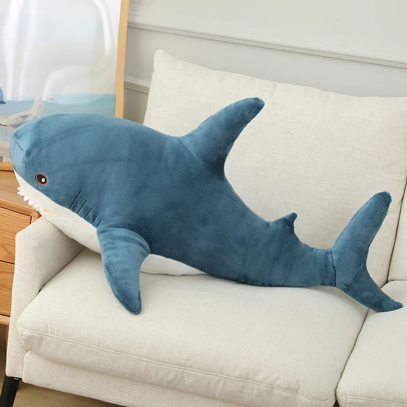 Shark Cartoon Plush - Soft Pillow & Bed Decor Gift