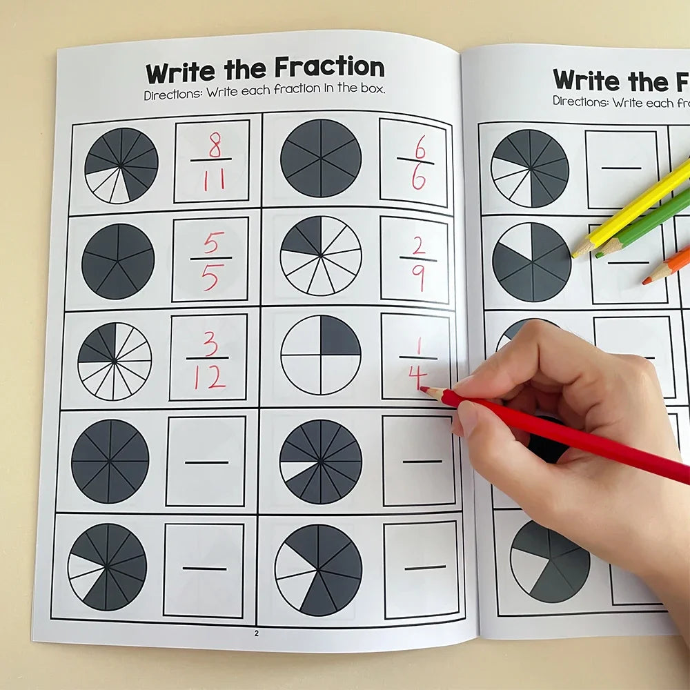 Montessori Fraction Learning Workbook