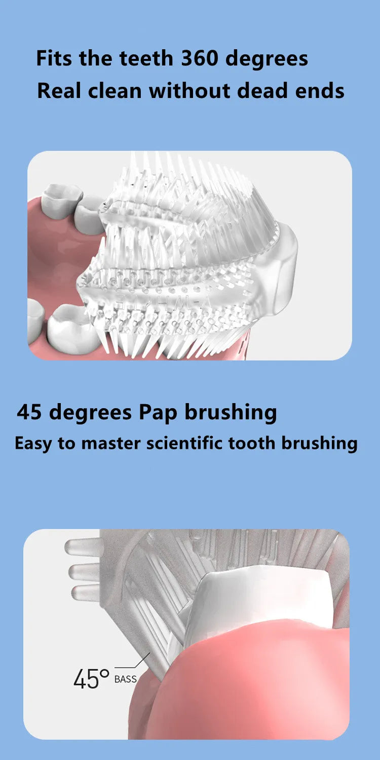 NEW Smart Electric U-Shaped Automatic ToothBrush Silicone - Sensory Kids