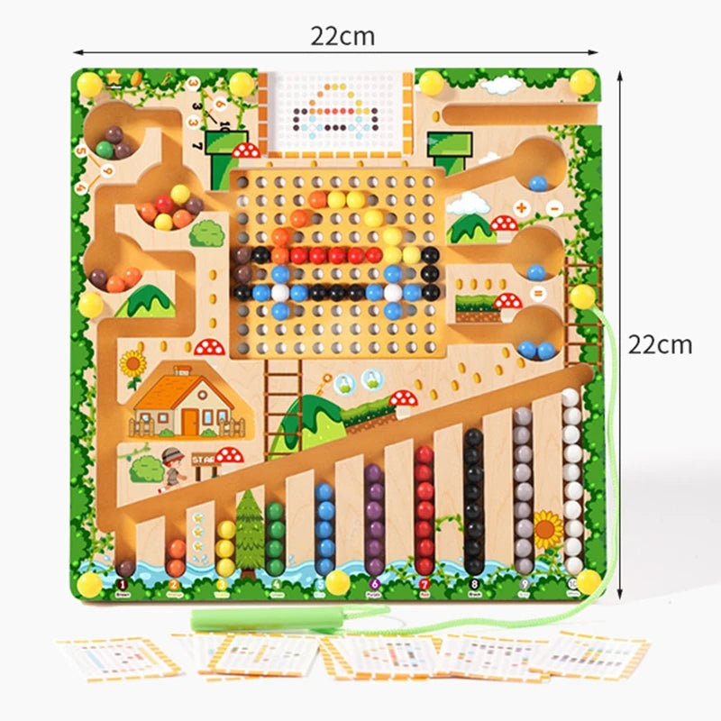 Montessori Toys Magnetic Sorting Maze Puzzle Toys
