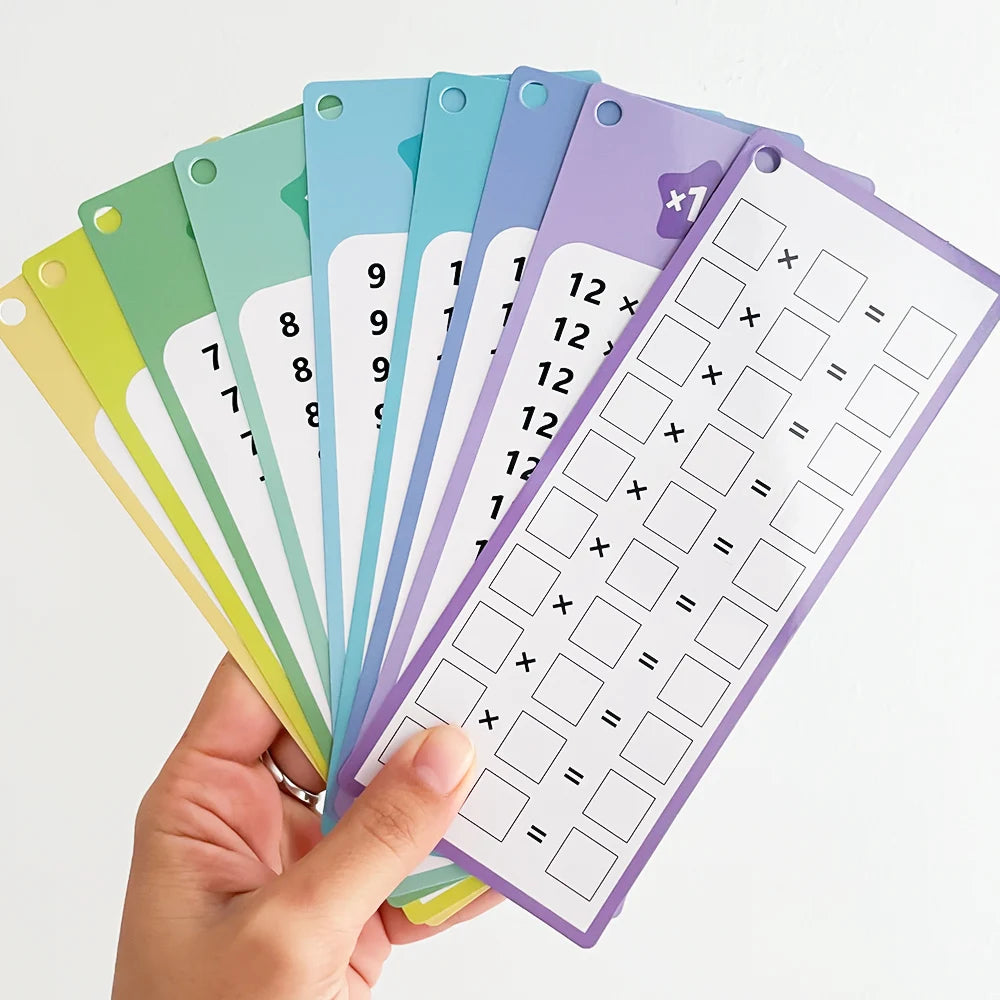 Montessori 0-12 Multiplication Table Cards