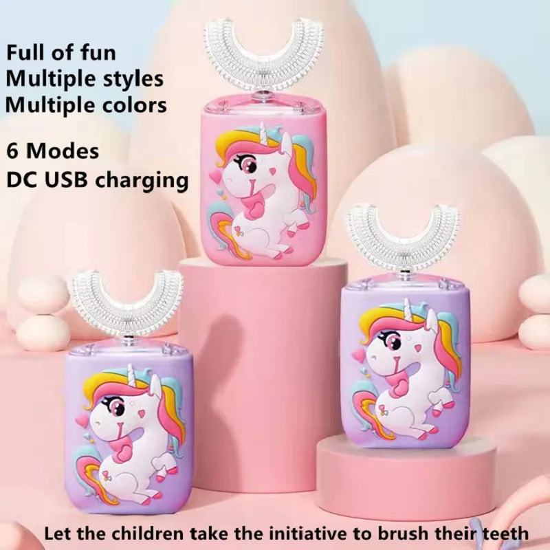 NEW Smart Electric U-Shaped Automatic ToothBrush Silicone - Sensory Kids