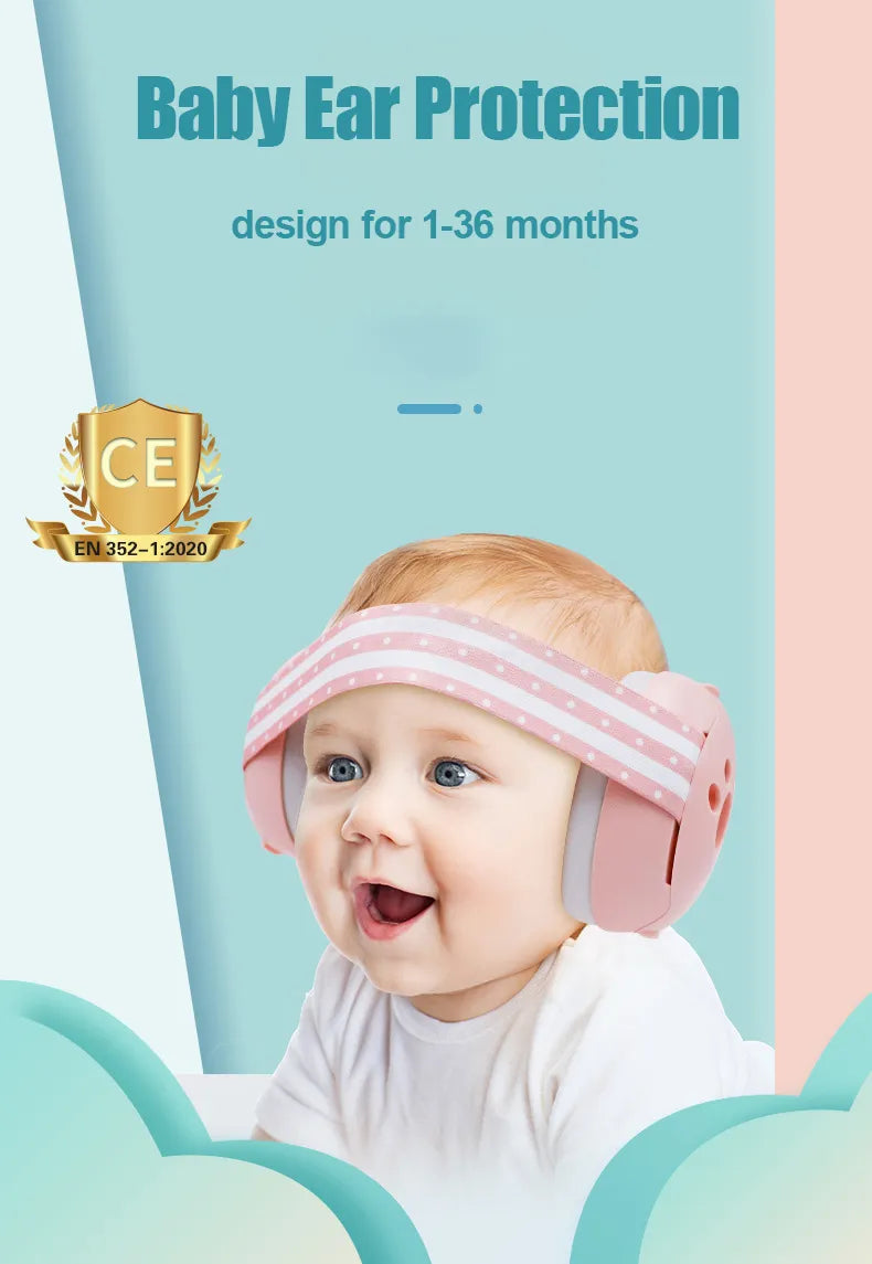 Baby Earmuffs Noise Reduction Improves Sleep for Babies and Toddlers Silicone - Sensory Kids