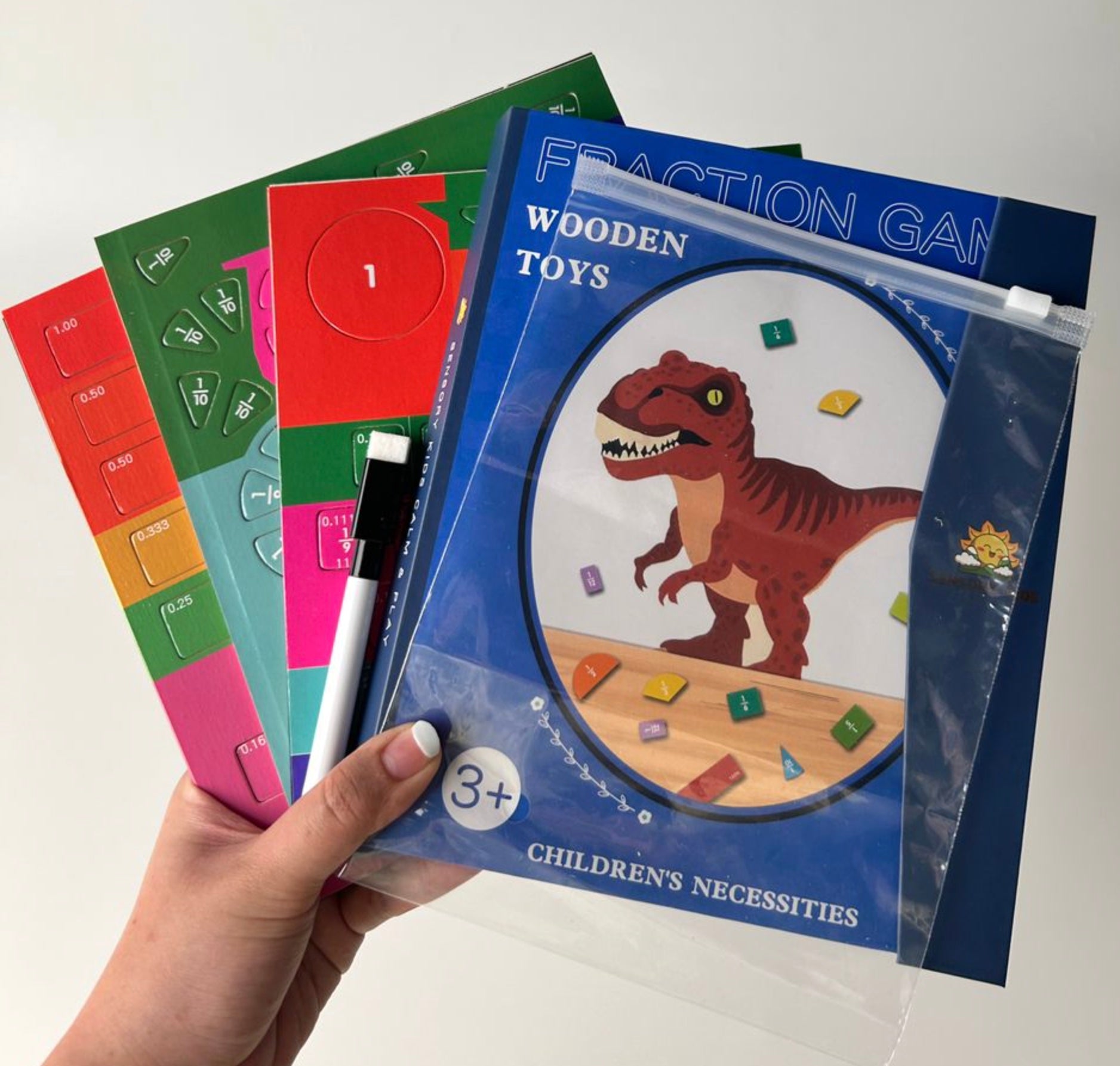 Montessori Magnetic Book Fraction Puzzle for Children - Sensory Kids