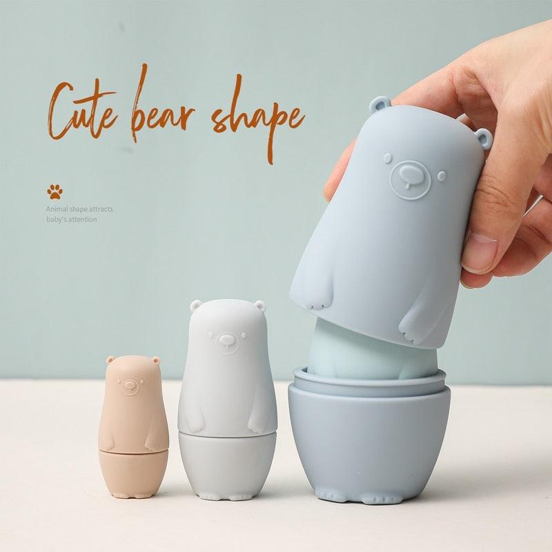 Silicone Bear Family Nesting Dolls for Hand-Eye Coordination - Sensory Kids