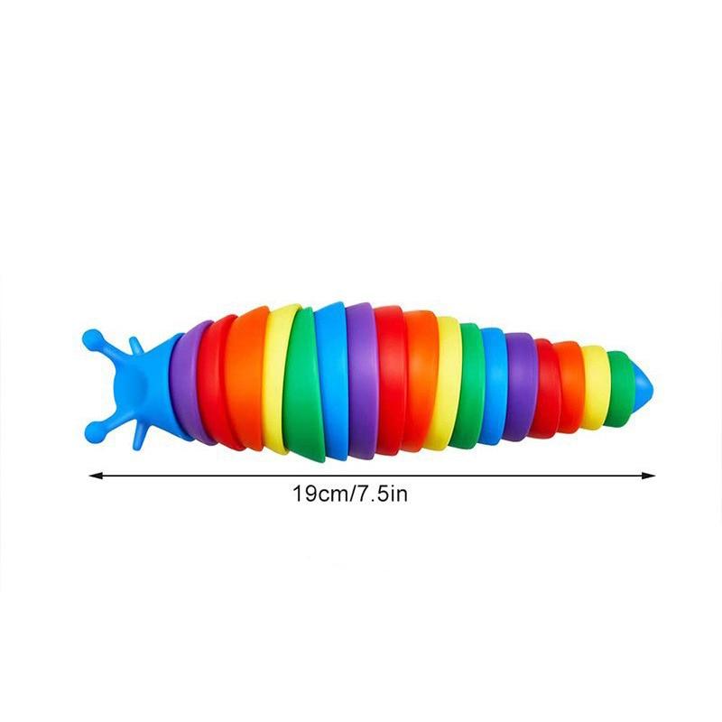 Rainbow Click-Clack Fidget Slug - Sensory Kids