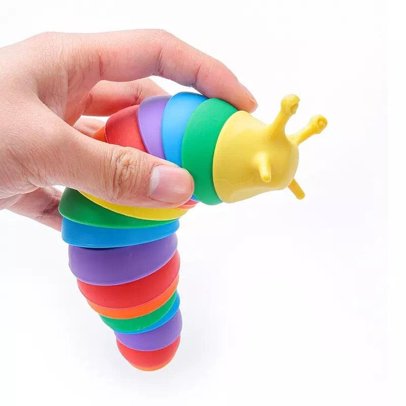 Rainbow Click-Clack Fidget Slug - Sensory Kids