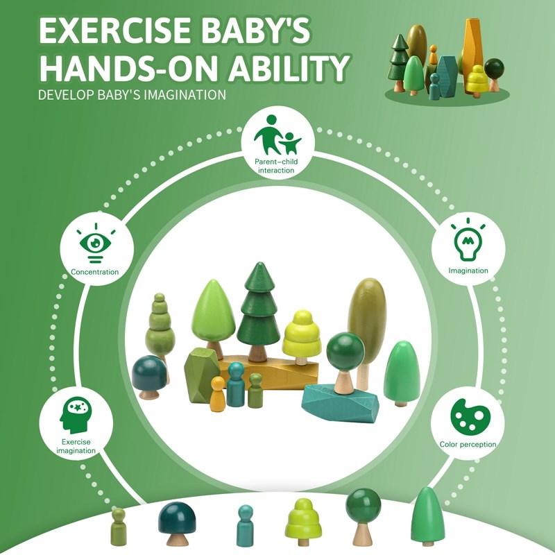 Wooden Tree Imagination Set - Sensory Kids