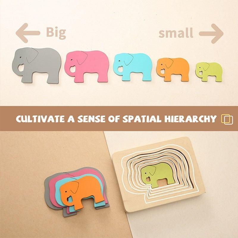 Animal 3D Puzzle for Cognitive Learning & Play - Sensory Kids