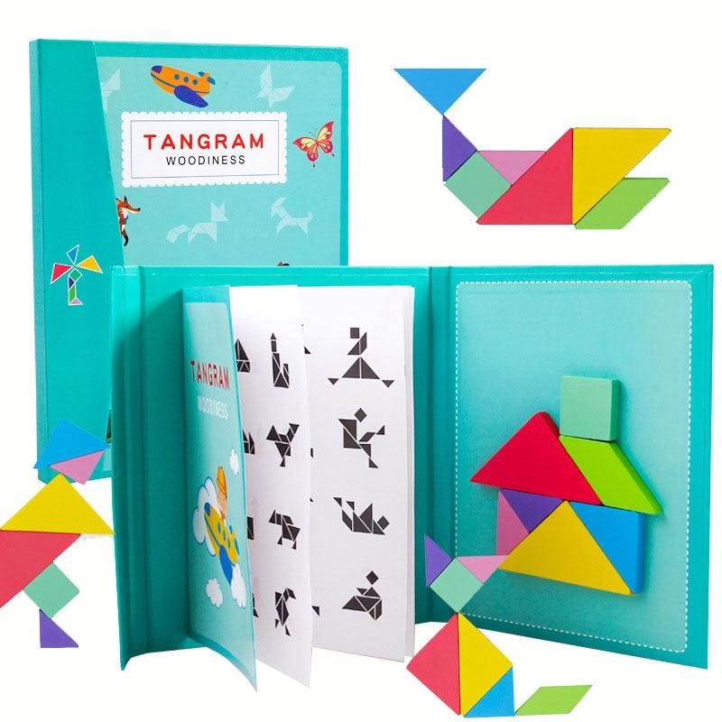 Tangram Educational Magnet Board for Travel - Sensory Kids
