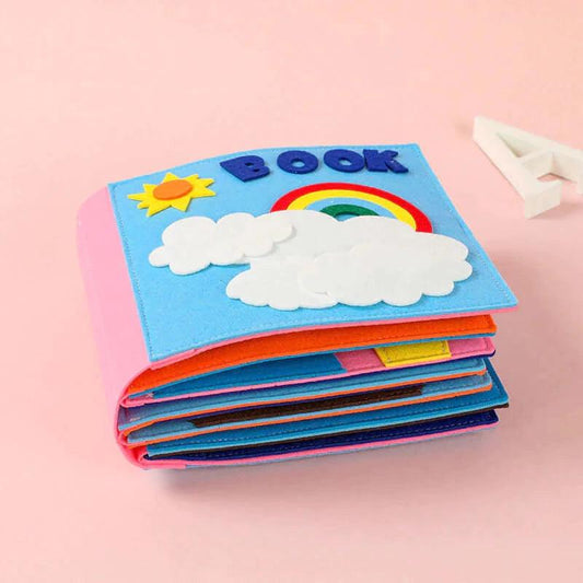 Felt Montessori Busy Book - Sensory Kids