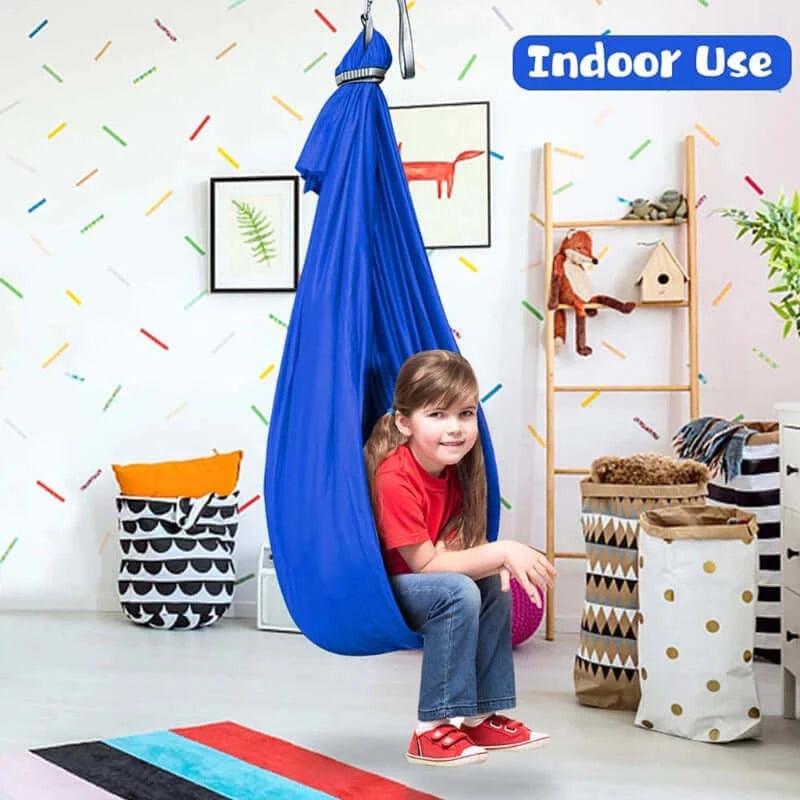Calming hideaway with Cuddle Sensory Swing for Children - Sensory Kids