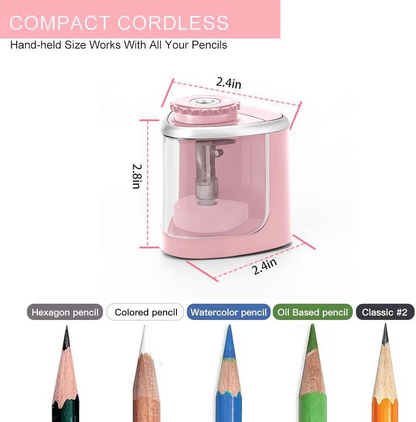 Portable Electric Pencil Sharpener with Battery