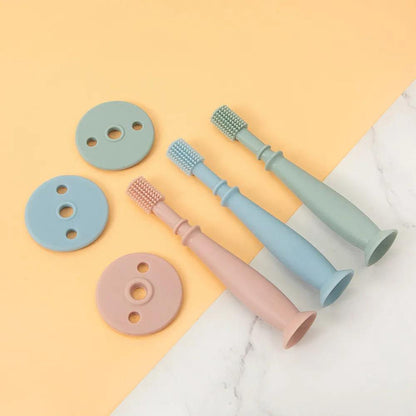 Baby Soft Silicone Doughnut Sensory Toothbrush Tool - Sensory Kids