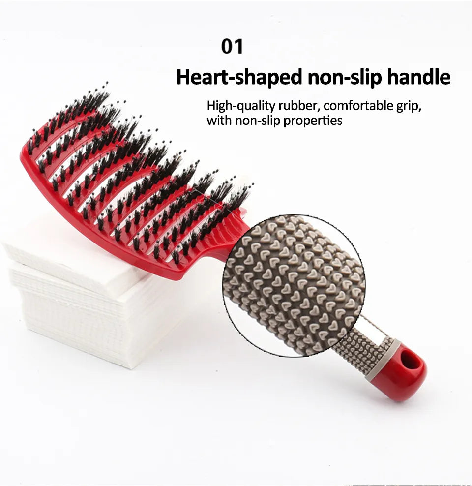 Bristle & Nylon Detangling Sensory Hairbrush - Sensory Kids