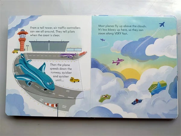 Interactive 3D Flap Educational English Board Book for Kids