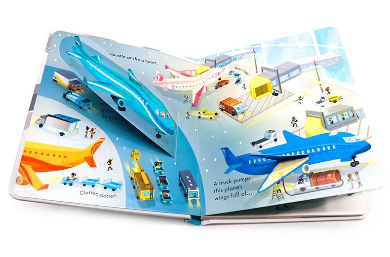 Interactive 3D Flap Educational English Board Book for Kids
