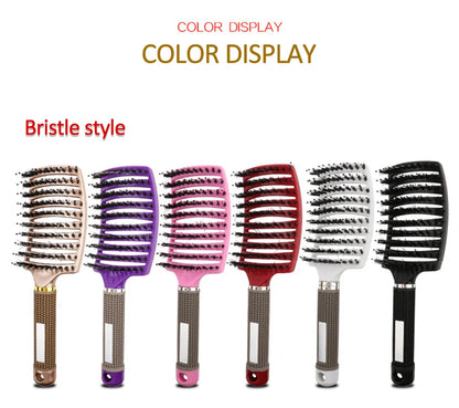 Bristle & Nylon Detangling Sensory Hairbrush - Sensory Kids