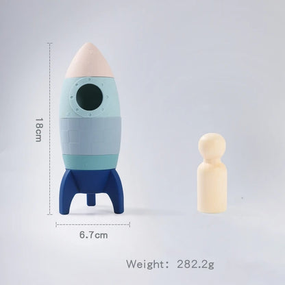 Rocket Ship Stacker Toy