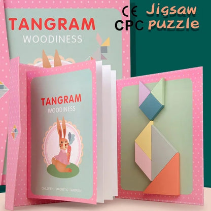 Tangram Educational Magnet Board for Travel