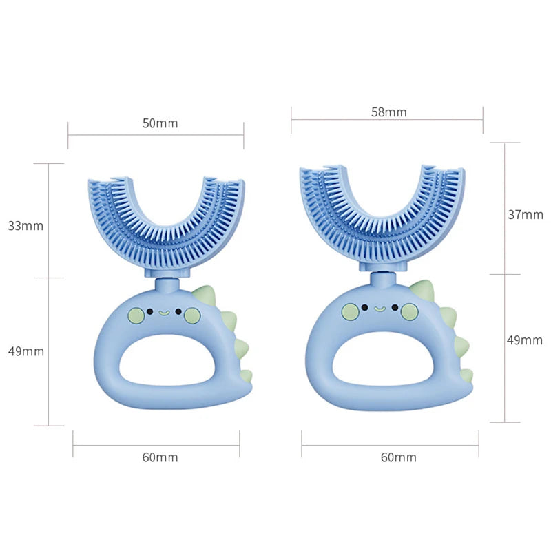 Sensory Silicone U-Shaped Toothbrush Tool 360 Degrees - Sensory Kids