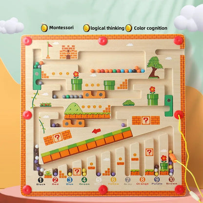 Montessori Toys Magnetic Sorting Maze Puzzle Toys