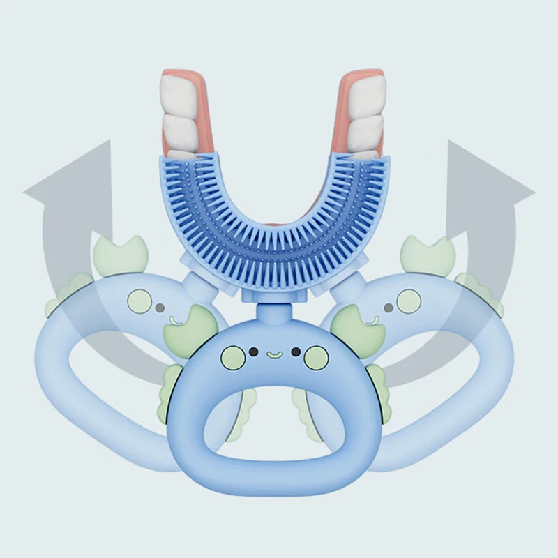 Sensory Silicone U-Shaped Toothbrush Tool 360 Degrees - Sensory Kids