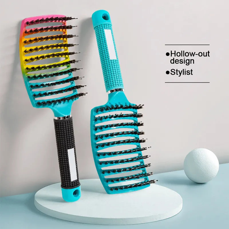 Bristle & Nylon Detangling Sensory Hairbrush - Sensory Kids